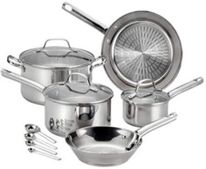 T-fal Pro E760SC Performa Stainless Steel Dishwasher Oven Safe Cookware Set