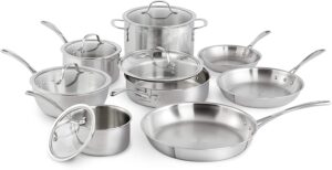 Calphalon Tri-Ply Stainless Steel 13-Piece Cookware Set