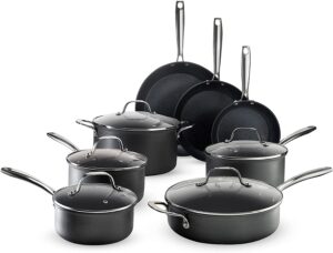 Granitestone Pro Pots and Pans Set 13 Piece Hard Anodized Premium Chef’s Cookware