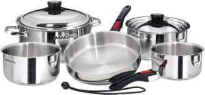 Magma Products, A10-360L-IND, 10 Piece Gourmet Nesting Stainless Steel Cookware Set