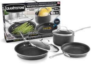 GRANITESTONE 5-Piece Nonstick Cookware Set