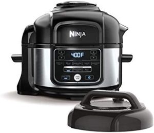 Ninja Foodi 9-in-1 Pressure Cooker and Air Fryer with Nesting Broil Rack, 5 Quart, Stainless Steel